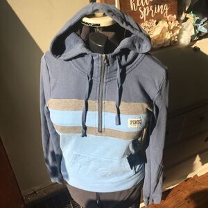 Victoria’s Secret Pink striped zipped S hoodie